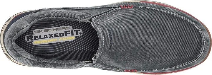 SKECHERS Expected - Avillo Men's Shoes Navy : 6.5 D - Medium, Canvas/Textile - Image 3