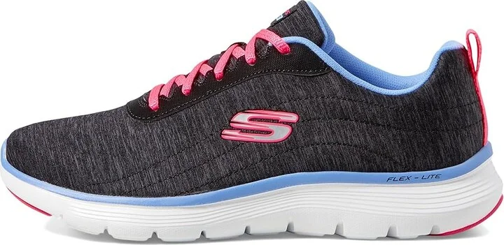 SKECHERS Flex Appeal 5.0 - Modern Times Women's Shoes Black : 7.5 C - Wide, Synthetic - Image 6