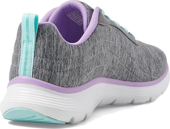 SKECHERS Flex Appeal 5.0 - Modern Times Women's Shoes Black : 7.5 C - Wide, Synthetic - Image 9