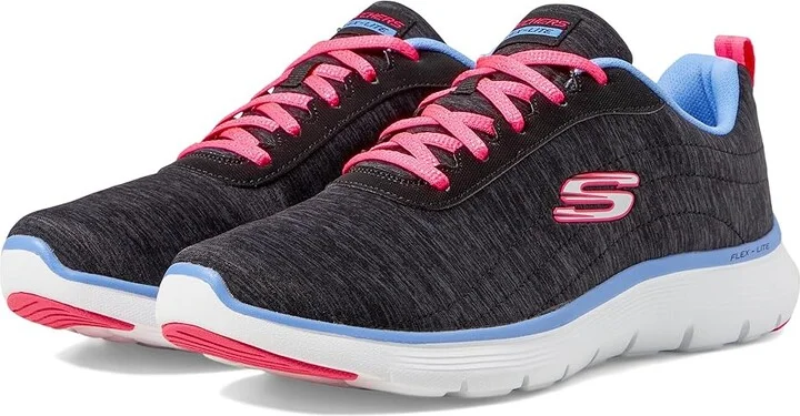 SKECHERS Flex Appeal 5.0 - Modern Times Women's Shoes Black : 7.5 C - Wide, Synthetic