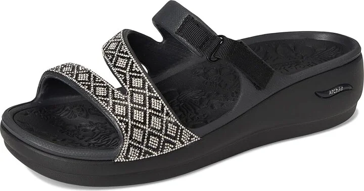 SKECHERS Foamies Arch Fit Ascend - Show Stopper Women's Sandals Black : 7 Medium, Rubber/Synthetic - Image 5