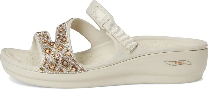 SKECHERS Foamies Arch Fit Ascend - Show Stopper Women's Sandals Natural : 11 Medium, Rubber/Synthetic - Image 6