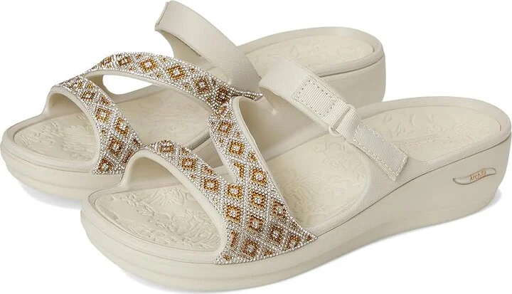 SKECHERS Foamies Arch Fit Ascend - Show Stopper Women's Sandals Natural : 11 Medium, Rubber/Synthetic