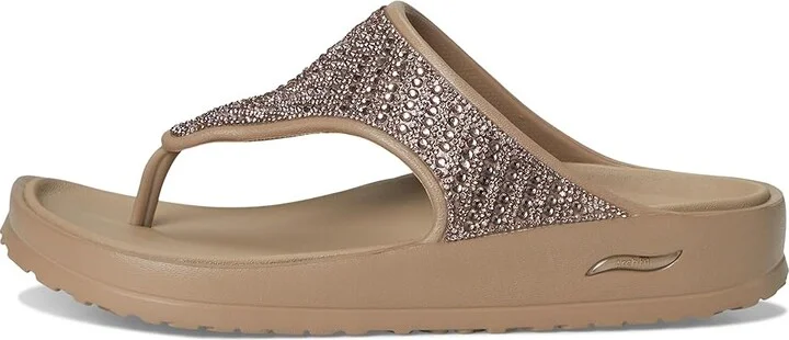 SKECHERS Foamies Arch Fit Cali Breeze - Shine On Women's Sandals Taupe : 5 Medium, Synthetic - Image 6