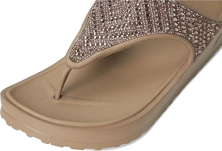 SKECHERS Foamies Arch Fit Cali Breeze - Shine On Women's Sandals Taupe : 5 Medium, Synthetic - Image 7