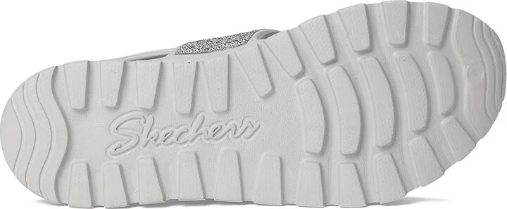 SKECHERS Foamies Arch Fit Footsteps Double Band with Rhinestones Women's Sandals Gray : 8 Medium, Rubber - Image 3