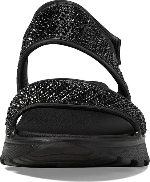 SKECHERS Foamies Arch Fit Footsteps with Rhinestone Women's Shoes Black : 5 B - Medium - Image 2