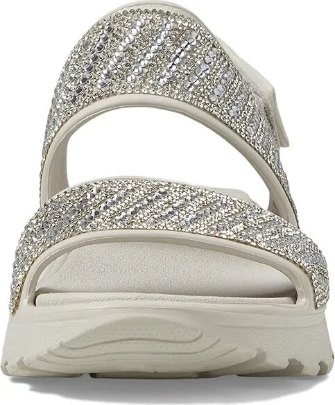 SKECHERS Foamies Arch Fit Footsteps with Rhinestone Women's Shoes Natural : 7 B - Medium - Image 2