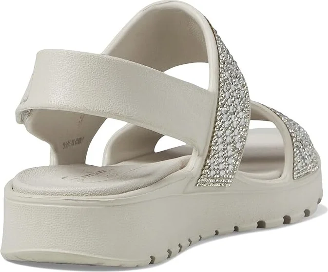 SKECHERS Foamies Arch Fit Footsteps with Rhinestone Women's Shoes Natural : 7 B - Medium - Image 4