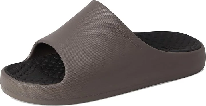 SKECHERS Foamies Precision Slide Men's Sandals Khaki : 7 D - Medium, Synthetic - Image 5