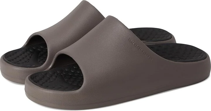 SKECHERS Foamies Precision Slide Men's Sandals Khaki : 7 D - Medium, Synthetic