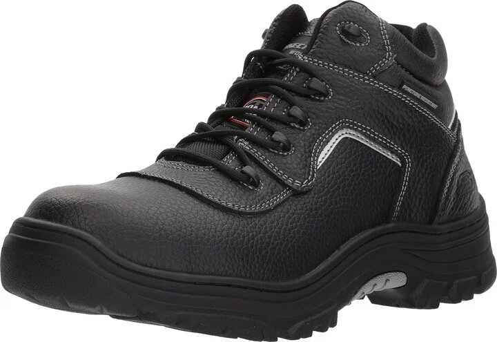 Black Embossed Leather