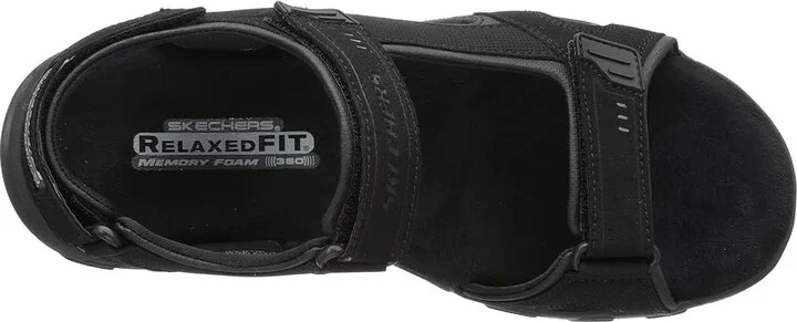 SKECHERS Gander Louden Men's Sandals Black : 7 D - Medium, Synthetic - Image 3