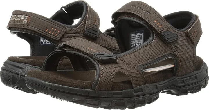 SKECHERS Gander Louden Men's Sandals Brown : 8 D - Medium, Synthetic