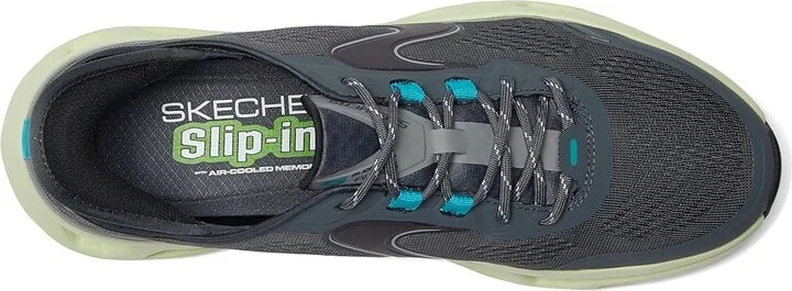 SKECHERS Glide-Step Altus Hands Free Slip-In Men's Shoes Charcoal/Lime : 12 D - Medium, Synthetic - Image 2