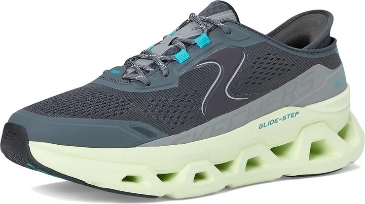 SKECHERS Glide-Step Altus Hands Free Slip-In Men's Shoes Charcoal/Lime : 12 D - Medium, Synthetic - Image 5