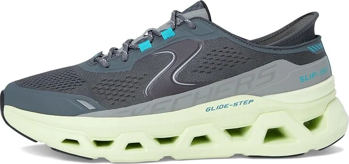 SKECHERS Glide-Step Altus Hands Free Slip-In Men's Shoes Charcoal/Lime : 12 D - Medium, Synthetic - Image 6