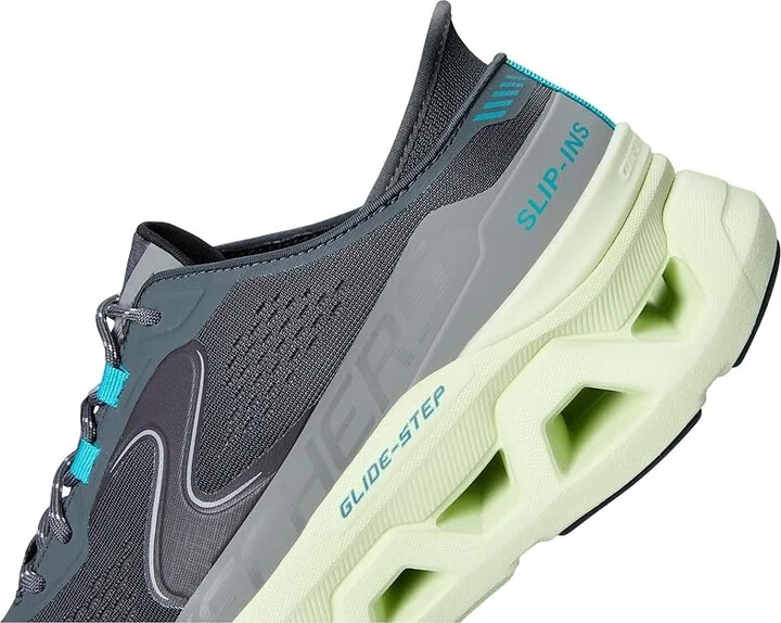SKECHERS Glide-Step Altus Hands Free Slip-In Men's Shoes Charcoal/Lime : 12 D - Medium, Synthetic - Image 7