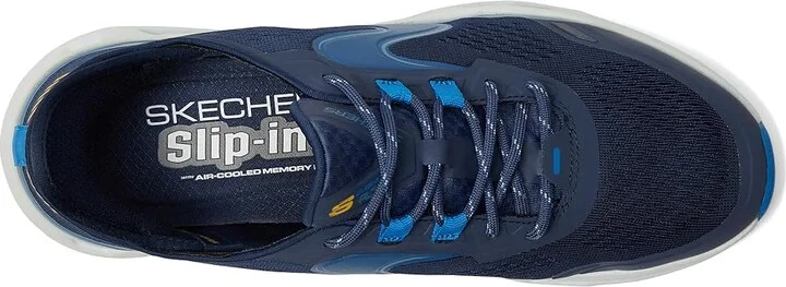 SKECHERS Glide-Step Altus Hands Free Slip-In Men's Shoes Navy/Blue : 10.5 D - Medium, Synthetic - Image 2