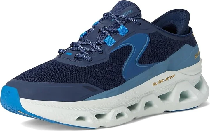 SKECHERS Glide-Step Altus Hands Free Slip-In Men's Shoes Navy/Blue : 10.5 D - Medium, Synthetic - Image 5