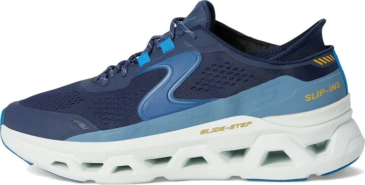 SKECHERS Glide-Step Altus Hands Free Slip-In Men's Shoes Navy/Blue : 10.5 D - Medium, Synthetic - Image 6