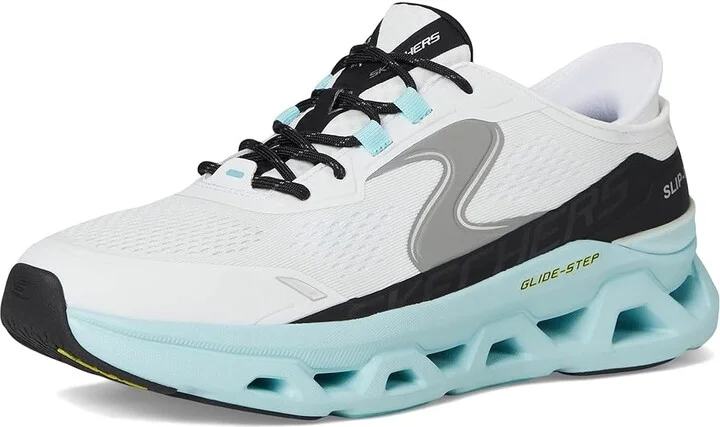 SKECHERS Glide-Step Altus Hands Free Slip-In Men's Shoes White/Blue : 11.5 D - Medium, Synthetic - Image 5