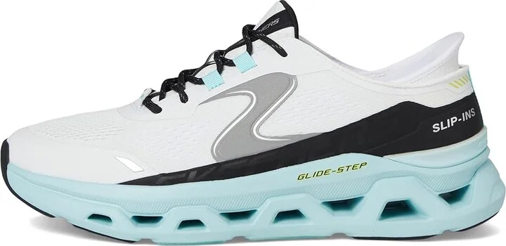 SKECHERS Glide-Step Altus Hands Free Slip-In Men's Shoes White/Blue : 11.5 D - Medium, Synthetic - Image 6