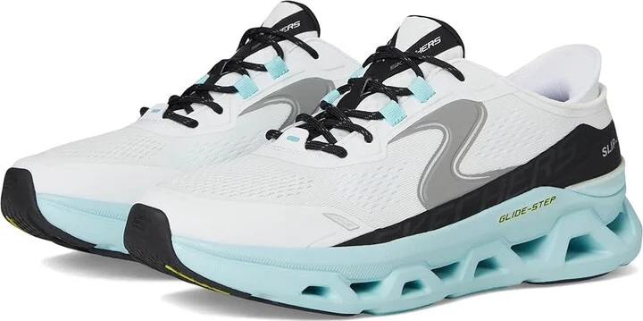 SKECHERS Glide-Step Altus Hands Free Slip-In Men's Shoes White/Blue : 11.5 D - Medium, Synthetic