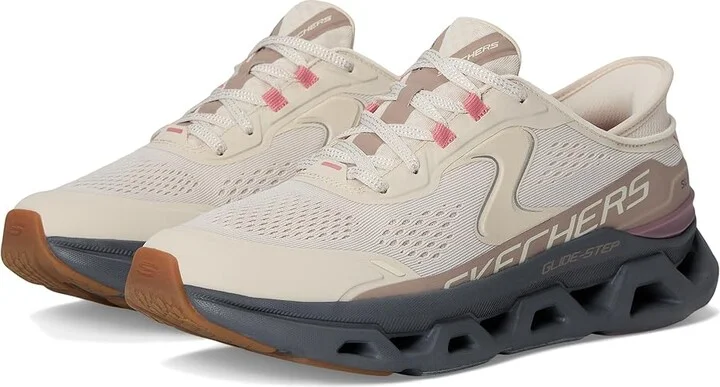 SKECHERS Glide Step Altus Hands Free Slip Ins Women's Shoes Natural Grey : 5.5 B - Medium, Synthetic
