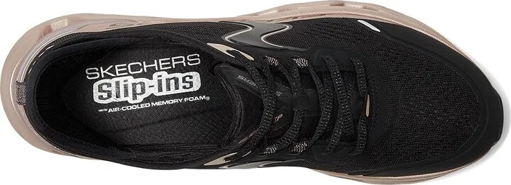 SKECHERS Glide-Step Altus Starlight Shine Hands Free Slip-Ins Women's Shoes Black Rose Gold : 7.5 B - Medium, Synthetic - Image 2