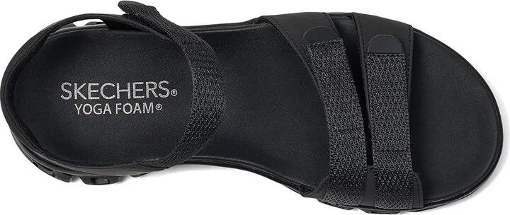 SKECHERS Glide-Step - Count On Me Women's Sandals Black/Black : 10 B - Medium - Image 2