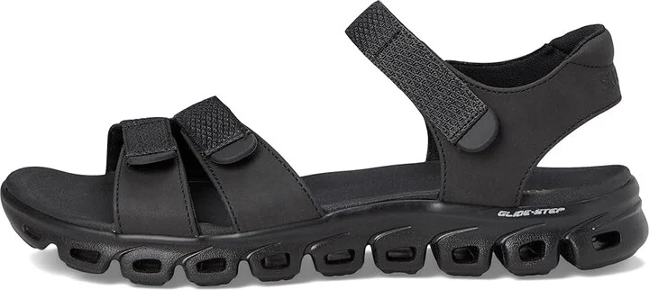 SKECHERS Glide-Step - Count On Me Women's Sandals Black/Black : 10 B - Medium - Image 6