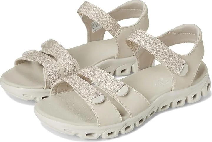 SKECHERS Glide-Step - Count On Me Women's Sandals Stone : 5 B - Medium