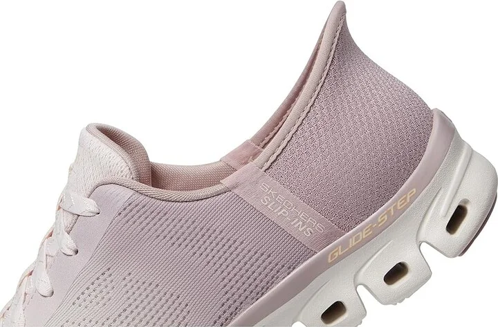 SKECHERS Glide Step Excite Hands Free Slip - INS Women's Shoes Mauve : 5 B - Medium, Rubber - Image 4