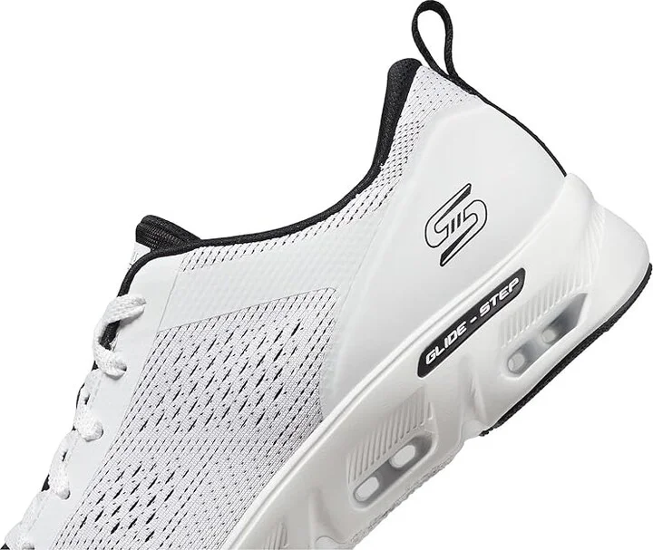 SKECHERS Glide Step Gratifiy Lume Women's Shoes White Black : 7 B - Medium - Image 4