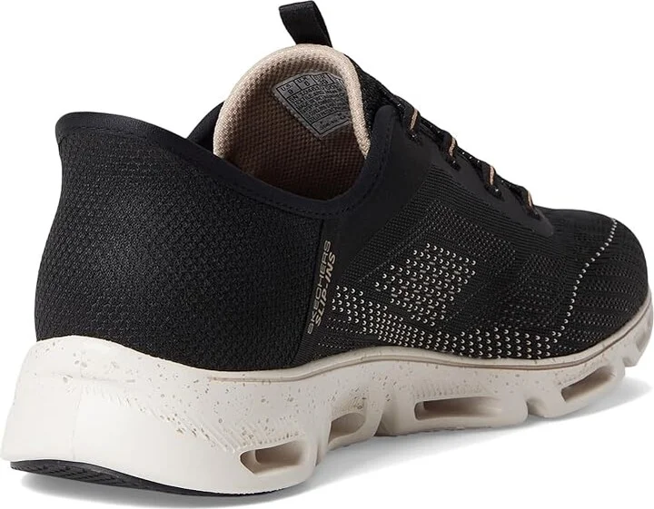 SKECHERS Glide-Step Gratify Pace Hands Free Slip-Ins Women's Shoes Black Gold : 8.5 B - Medium, Synthetic - Image 4