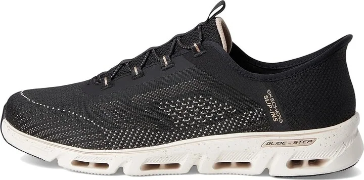 SKECHERS Glide-Step Gratify Pace Hands Free Slip-Ins Women's Shoes Black Gold : 8.5 B - Medium, Synthetic - Image 6