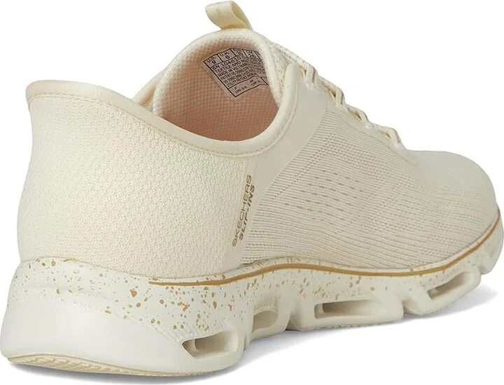 SKECHERS Glide-Step Gratify Pace Hands Free Slip-Ins Women's Shoes Natural Gold : 7 B - Medium, Synthetic - Image 4