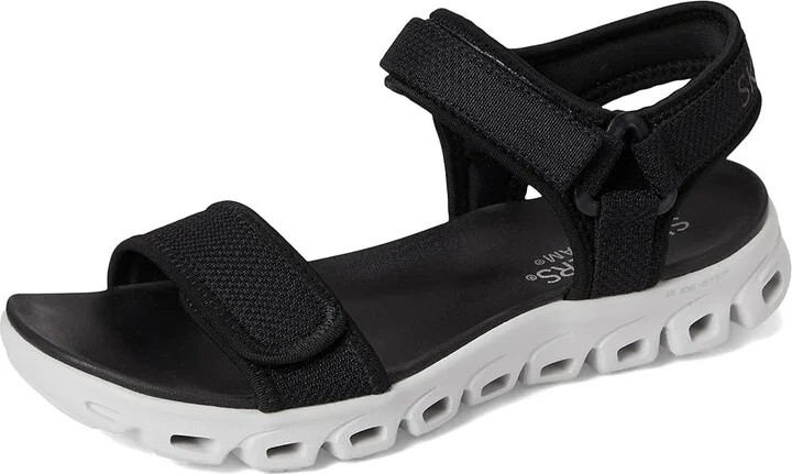 SKECHERS Glide-Step - New Flow Women's Sandals Black : 6 B - Medium, Synthetic - Image 5