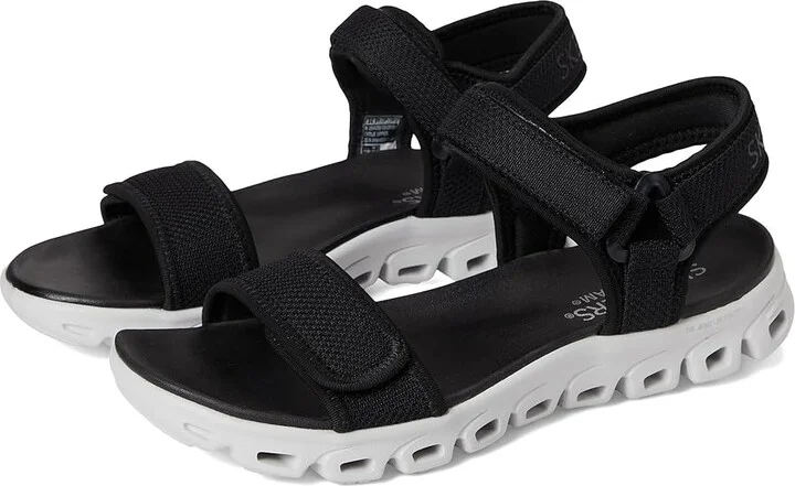 SKECHERS Glide-Step - New Flow Women's Sandals Black : 6 B - Medium, Synthetic