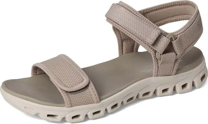 SKECHERS Glide-Step - New Flow Women's Sandals Taupe : 11 B - Medium, Synthetic - Image 5