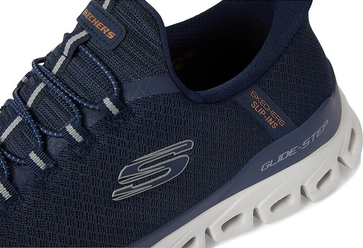 SKECHERS Glide-Step Noxus Hands Free Slip-in Men's Shoes Navy : 8 D - Medium - Image 7