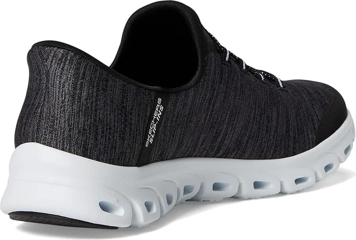 SKECHERS Glide Step Peak Hands Free Slip-Ins Women's Shoes Black White : 5 B - Medium, Synthetic - Image 4