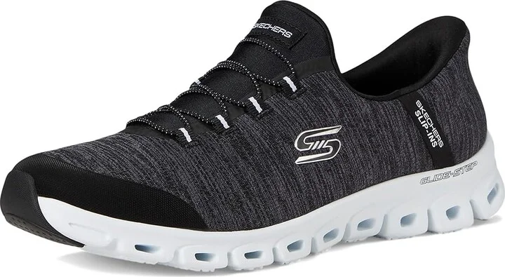 SKECHERS Glide Step Peak Hands Free Slip-Ins Women's Shoes Black White : 5 B - Medium, Synthetic - Image 5
