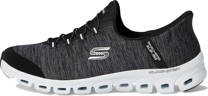 SKECHERS Glide Step Peak Hands Free Slip-Ins Women's Shoes Black White : 5 B - Medium, Synthetic - Image 6