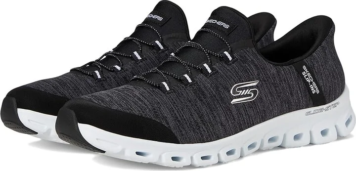 SKECHERS Glide Step Peak Hands Free Slip-Ins Women's Shoes Black White : 5 B - Medium, Synthetic