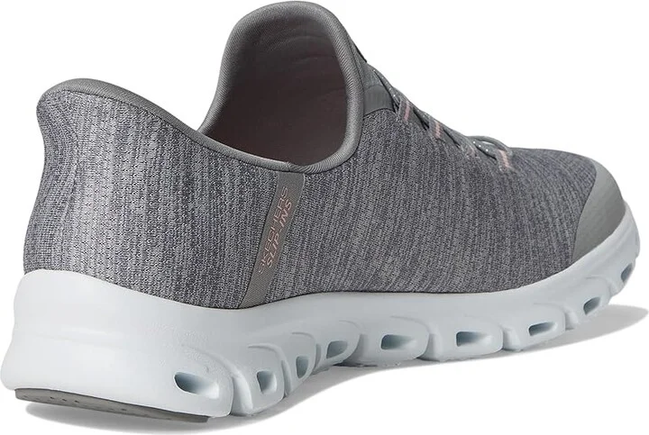 SKECHERS Glide Step Peak Hands Free Slip-Ins Women's Shoes Grey Coral : 5 B - Medium, Synthetic - Image 4