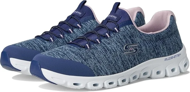 SKECHERS Glide Step Persistence Women's Shoes Navy Purple : 5 B - Medium, Synthetic