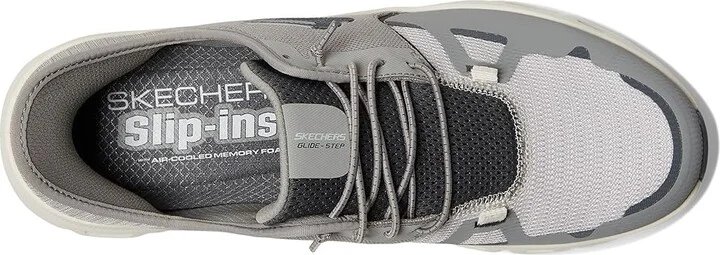 SKECHERS Glide-Step Pro Hands Free Slip-In Men's Shoes Grey/Charcoal : 11.5 EE - Wide, Synthetic - Image 2