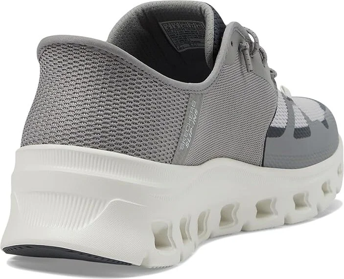 SKECHERS Glide-Step Pro Hands Free Slip-In Men's Shoes Grey/Charcoal : 11.5 EE - Wide, Synthetic - Image 4